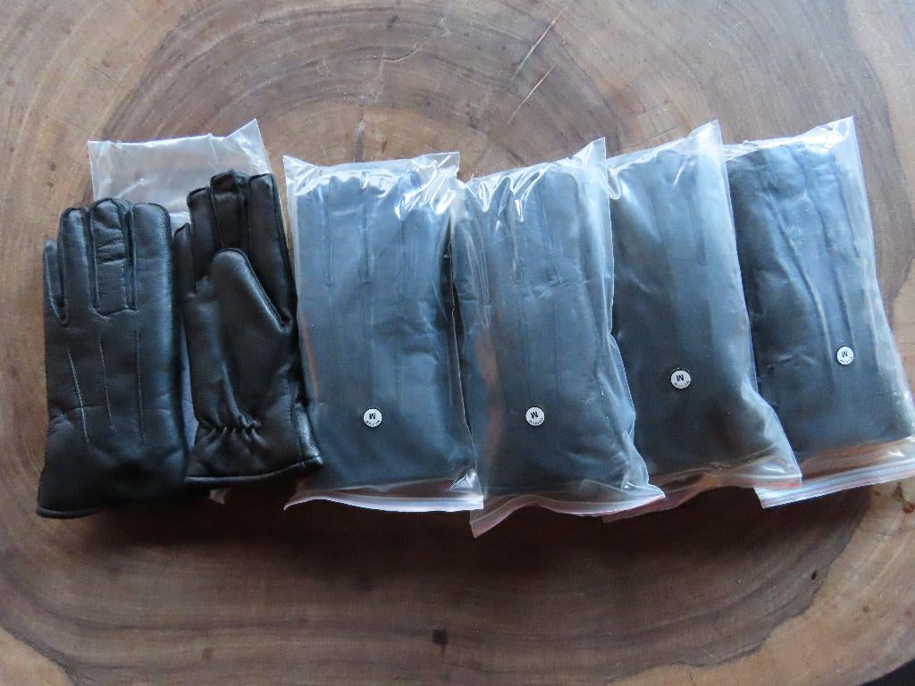 Warme lederen handschoenen M, Vêtements | Hommes, Bonnets, Écharpes & Gants, Neuf, Gants, Taille 48/50 (M), Enlèvement