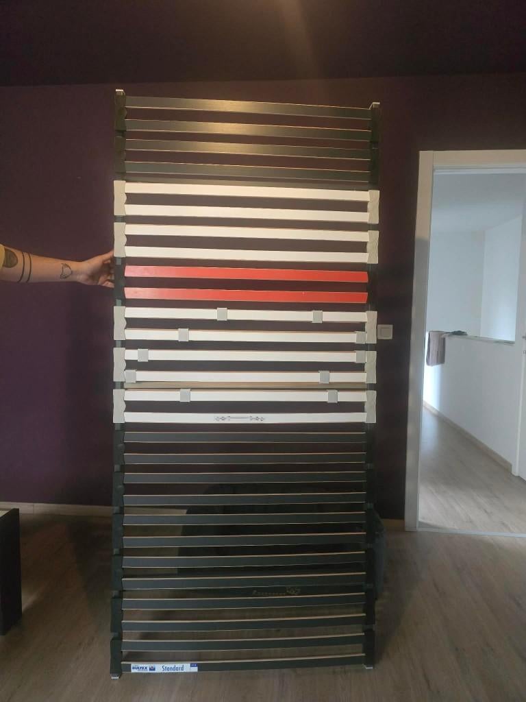 Lattenbodems 2 keer 90x200, Neuf, 90 cm, Enlèvement, Sommier