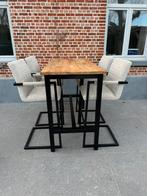 Bartafel met 4 stoelen, Enlèvement, Comme neuf