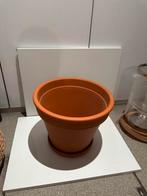 Terracotta bloempot met schotel, Ophalen, Nieuw, Terracotta