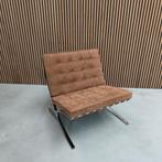 Knoll Barcelona chair - Cognac Suede limited edition, Enlèvement ou Envoi