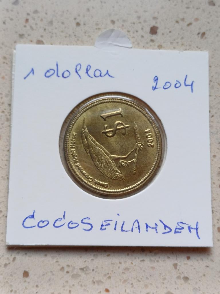 1 dollar 2004 Cocos Eilanden, Ophalen of Verzenden, Losse munt