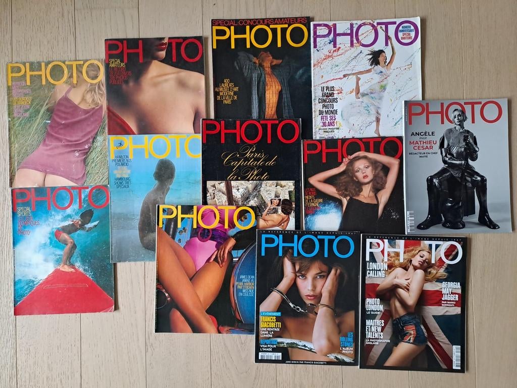 Lot de 12 magazines revues PHOTO, Livres, Enlèvement ou Envoi
