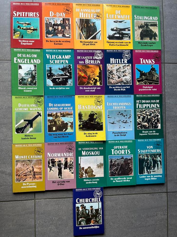 Bibliotheek van de Tweede Wereldoorlog – compleet (21 Delen), Livres, Guerre & Militaire, Comme neuf, Général, Deuxième Guerre mondiale