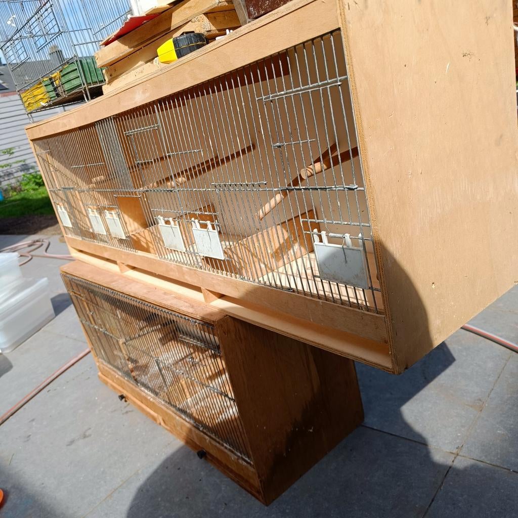 Vogelkooien en kweekbenodigdheden: Alles voor je vogels!, Dieren en Toebehoren, Vogels | Hokken en Kooien, Ophalen, Gebruikt, Hout