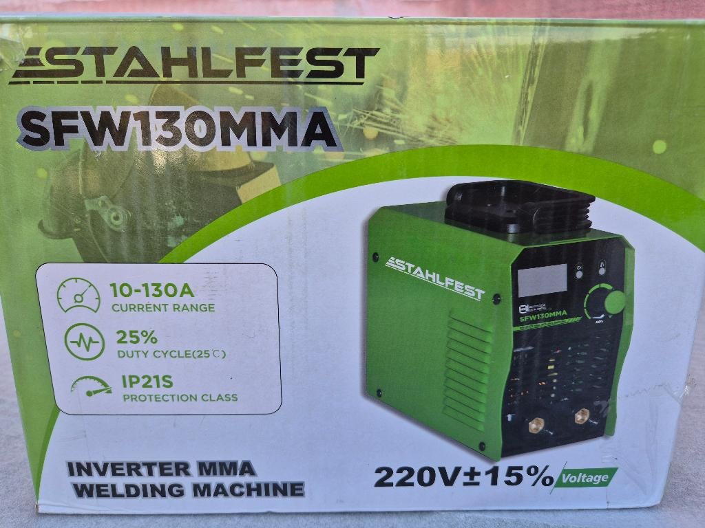 Stahlfest SFW 130 MMA, Doe-het-zelf en Bouw, Gereedschap | Lasapparaten, Ophalen, Nieuw, Minder dan 150 ampère, Elektroden