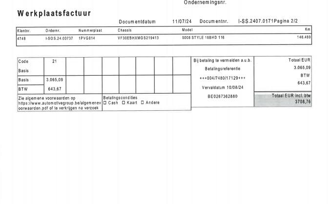 Peugeot 5008 7zit dealer onderhouden euro6, Argent ou Gris, Achat, Euro 6, Entreprise