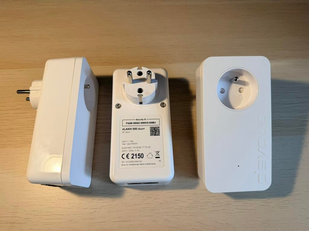 Lot de 3 Devolo dLAN 550 duo+, Ophalen of Verzenden, Gebruikt