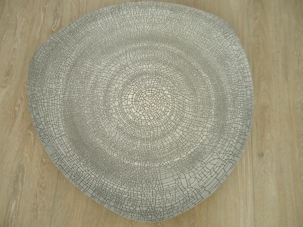 Plateau triangulaire craquelés Rina Menardi - fait à la main, Enlèvement, Neuf, Porcelaine ou Céramique, Balance