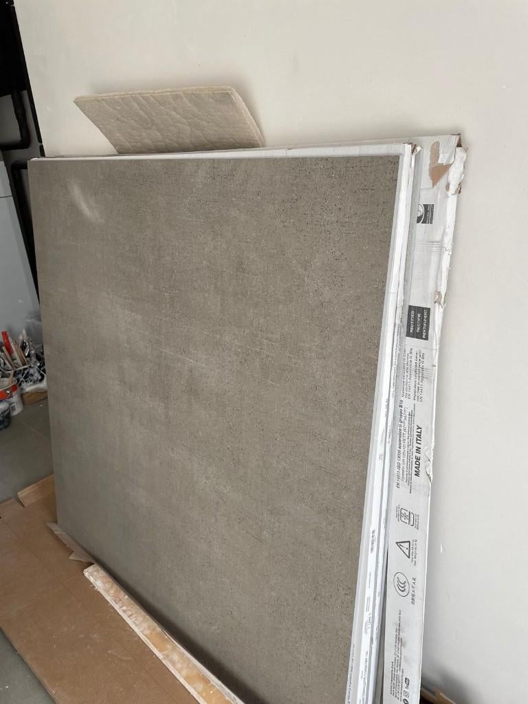 Tegels nieuw (10.08m2) Terra Crea Corda 120x120cm + Plinten, Ophalen, 60 cm of meer, Nieuw, 10 m² of meer