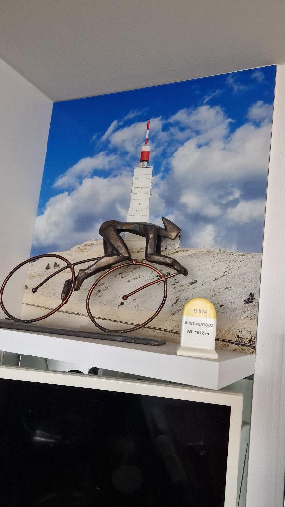 Assiette en plexiglas avec impression Mont Ventoux, Vélos & Vélomoteurs, Vélos | Vélos de course, Neuf, Autres marques, Enlèvement ou Envoi