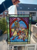 Zeer mooi loodglas "en luide storm in Vlaanderland', Ophalen