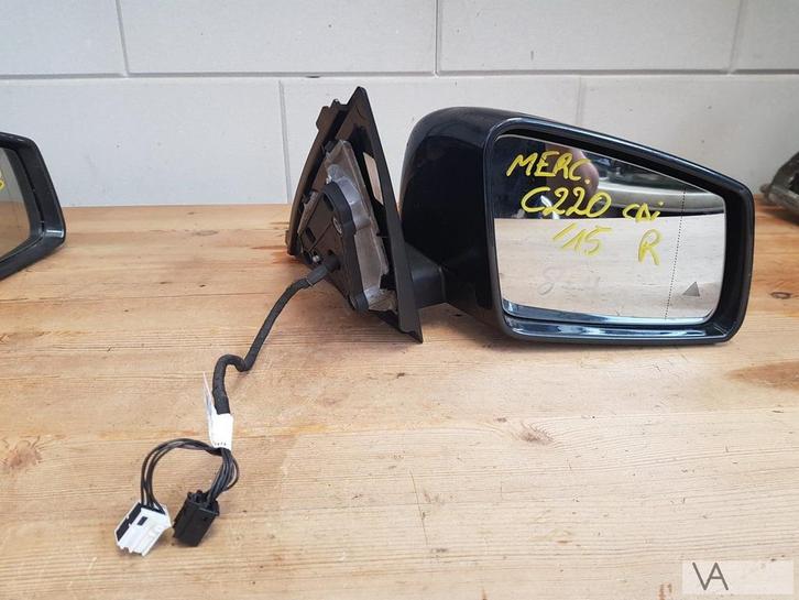 Mercedes C klasse W204 facelift spiegel dodehoek 12dr €150, Auto-onderdelen, Spiegels, Mercedes-Benz, Gebruikt, Ophalen of Verzenden