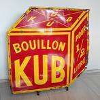 Groot emaille reclamebord Bouillon KUB, Ophalen, Gebruikt, Reclamebord