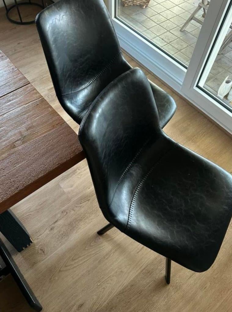 Chaises en cuir, Maison & Meubles, Chaises, Comme neuf, Enlèvement, Cinq, Six Chaises ou plus, Cuir