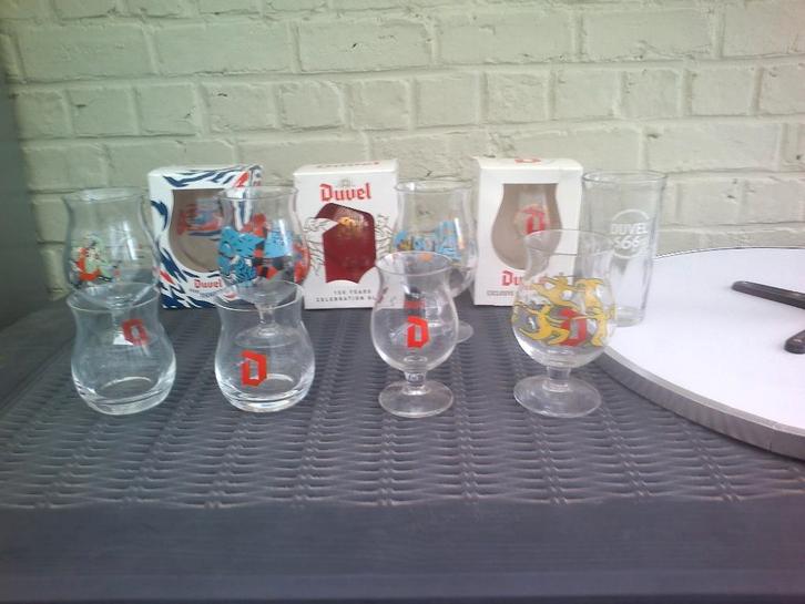 Allerlei Duvel glazen., Collections, Marques de bière, Comme neuf, Verre ou Verres, Duvel, Enlèvement ou Envoi