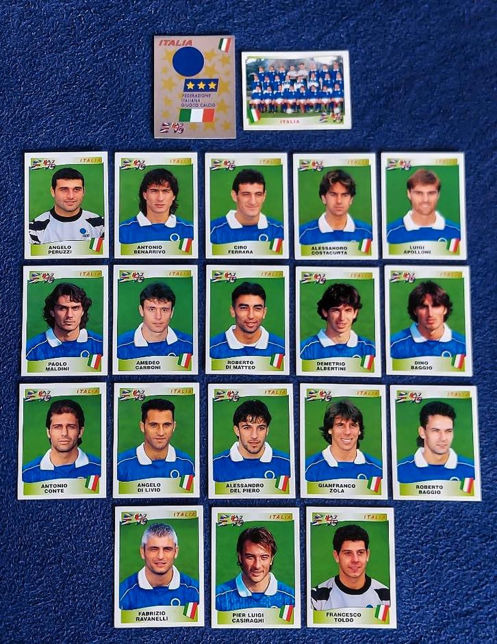 20 versch. Panini stickers voetbal ' Euro 1996 - Italië ', Hobby & Loisirs créatifs, Autocollants & Images, Neuf, Plusieurs autocollants