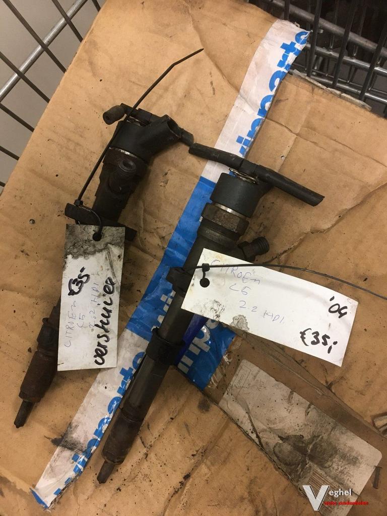 Citroen C5 2.2 hdi verstuiver 2004 2 stuks, Auto-onderdelen, Brandstofsystemen, Gebruikt, Ophalen of Verzenden