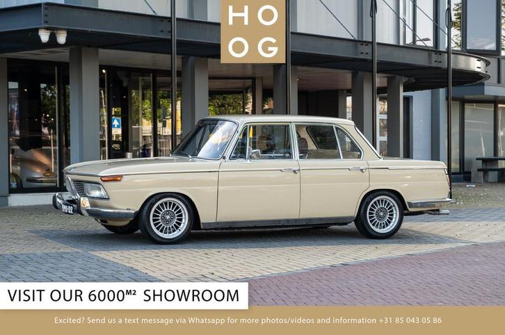 BMW 2000 Automatic (bj 1971, automaat), Auto's, Oldtimers, Bedrijf, Te koop, BMW, Benzine, Berline, 4 deurs, Automaat, Beige, Beige