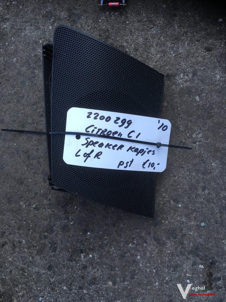 Citroen C 1 2009 1.0 Speaker afdekkap L+R, Enlèvement ou Envoi, -, -, -