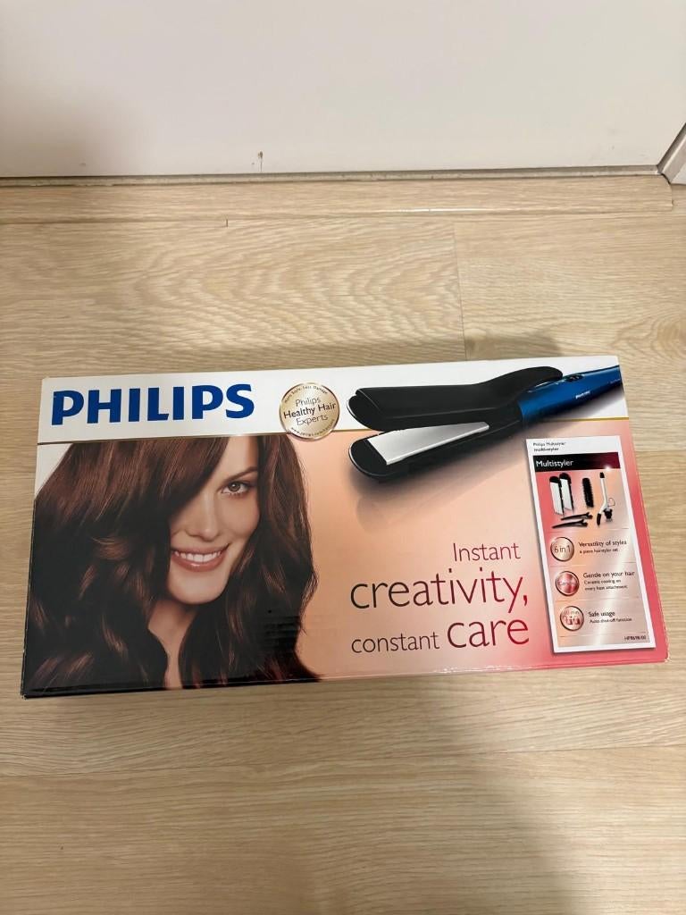 Philips multistyler - nieuwstaat, Handtassen en Accessoires, Uiterlijk | Haarverzorging, Nieuw, Krultang of Stijltang, Ophalen