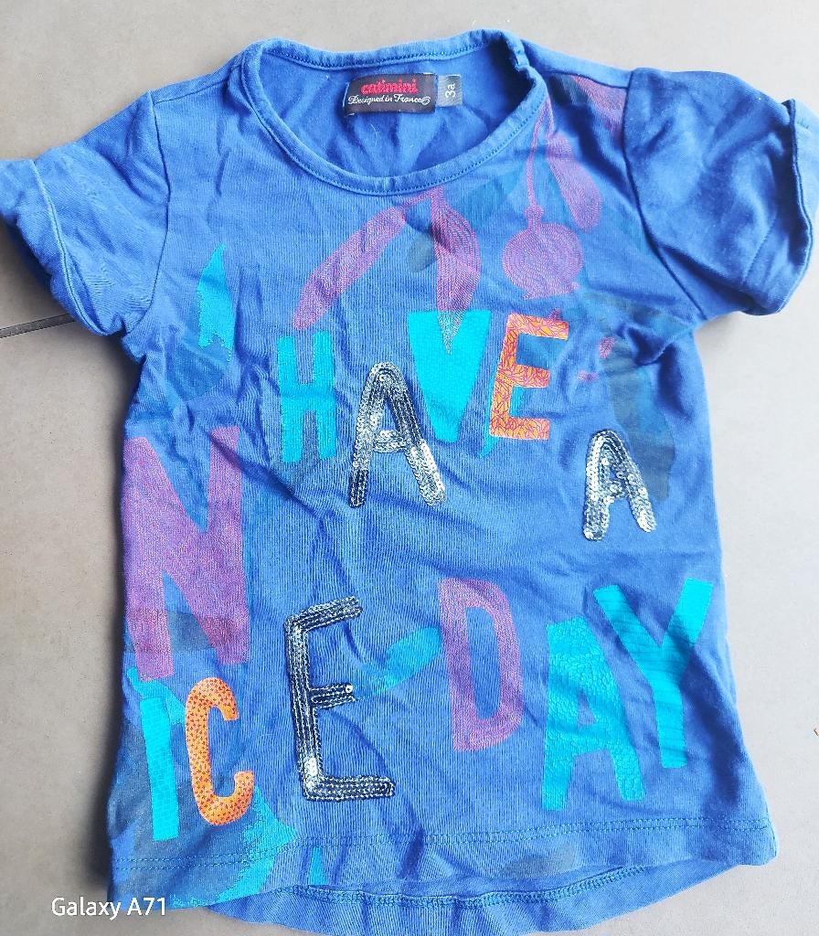 T-shirt mixte CATIMINI - été - paillettes-brillant, Catimini, Garçon ou Fille, Enlèvement ou Envoi, Autres types