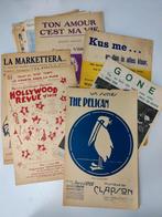 42 Vintage Partituren - leuke verzameling!, Verzenden