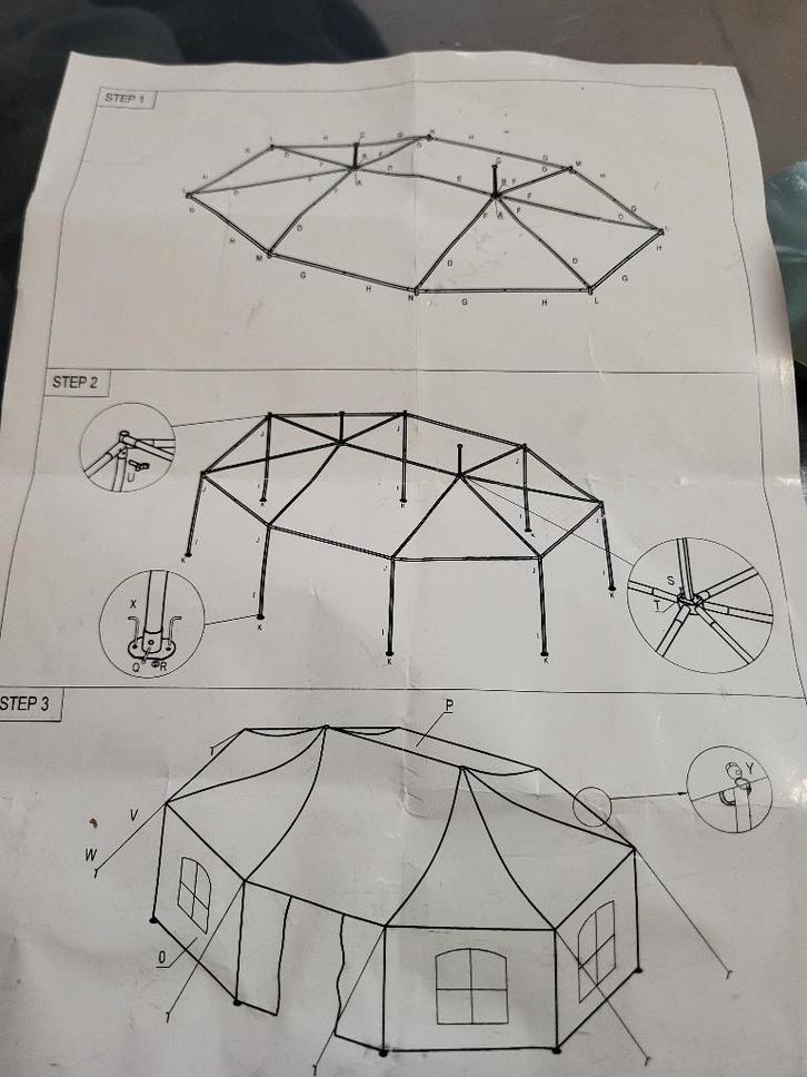 Pagodetent 5x6.8, Zakelijke goederen, Horeca | Overige, Ophalen