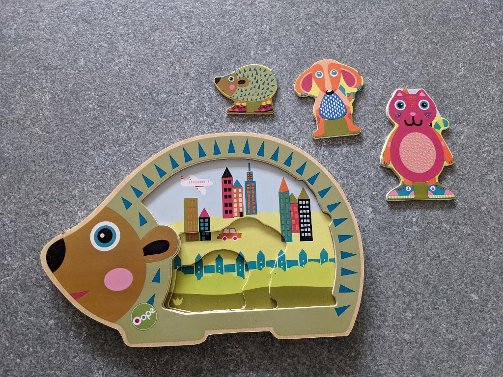 Jeu d'emboîtement pour bébé. 4 pièces à mettre en place, Enfants & Bébés, Jouets | Jouets de bébé, Enlèvement ou Envoi, Comme neuf