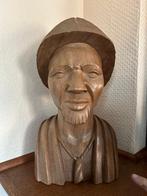 vintage houten buste, Antiek en Kunst, Ophalen