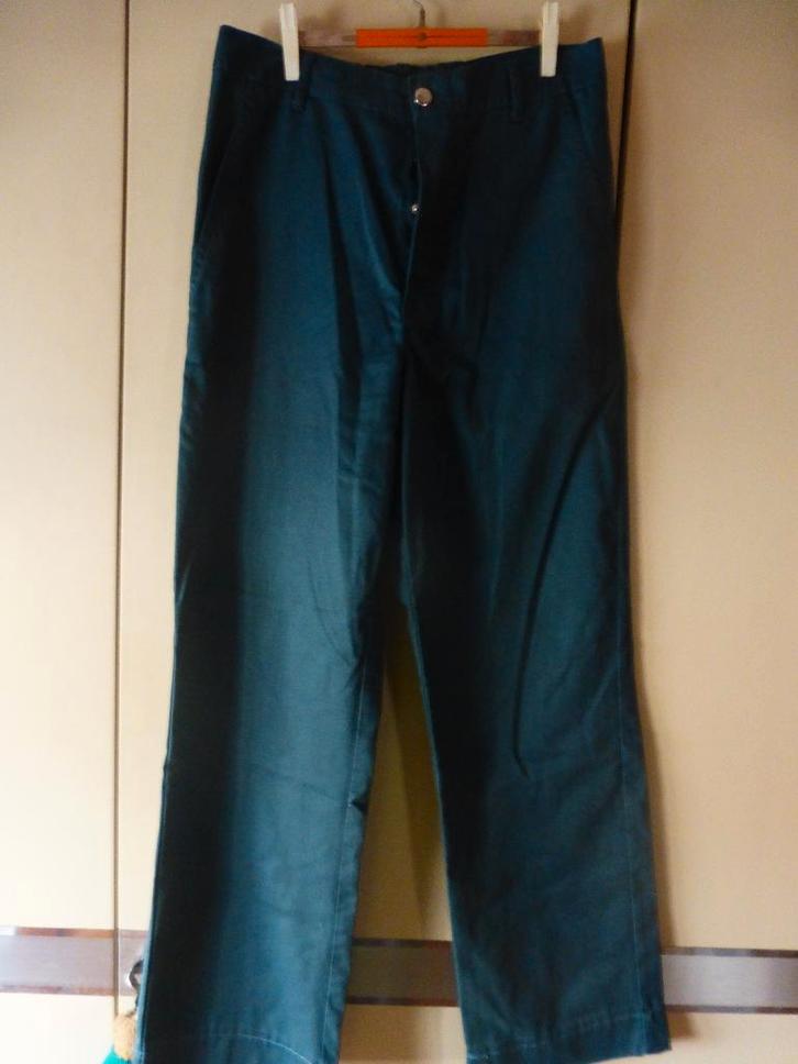 T:42 groene werkbroek, Kleding | Heren, Broeken en Pantalons, Groen, Ophalen of Verzenden