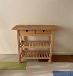 Table roulante et chariot en bois de bouleau IKEA Förhöja, 25 à 50 cm, 50 à 100 cm, Enlèvement, Utilisé