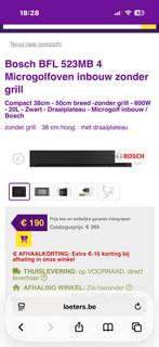 Inbouw microgolf NIEUW, Elektronische apparatuur, Microgolfovens, Ophalen