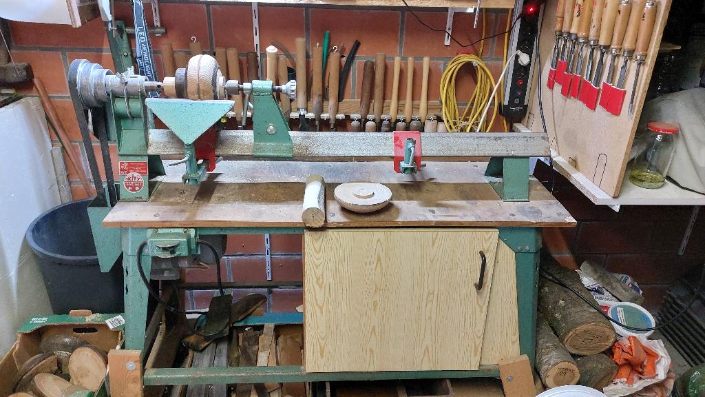 Houtdraaibank, Ophalen, Gebruikt, Gereedschap of Accessoires