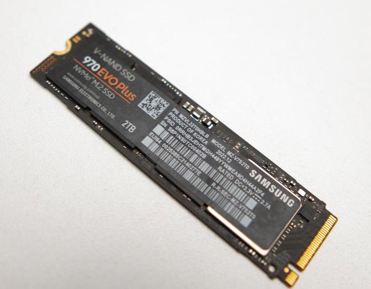Samsung SSD 970 EVO Plus 2 TB (NVMe), Computers en Software, Harde schijven, Zo goed als nieuw, Desktop, Intern, SSD, Overige aansluitingen