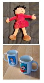 vintage sus en wis mokken en schanulleke pop, Ophalen of Verzenden, Nieuw