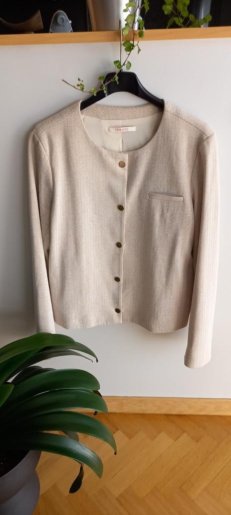 Veste courte. S. CAMAÏEU., Ophalen of Verzenden, Beige