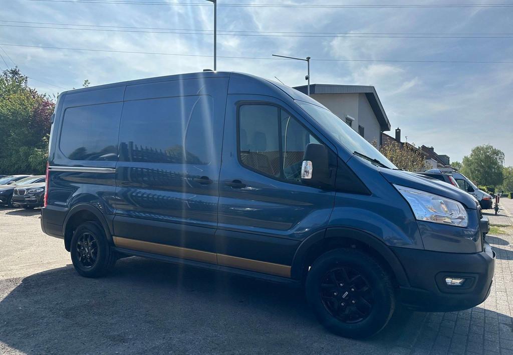 Ford Transit 2.0 TDCi L2H2 3Zit Navi Leder Lineass Dodehoek, Auto's, Ford, Bedrijf, Te koop, Transit, ABS, Airbags, Airconditioning