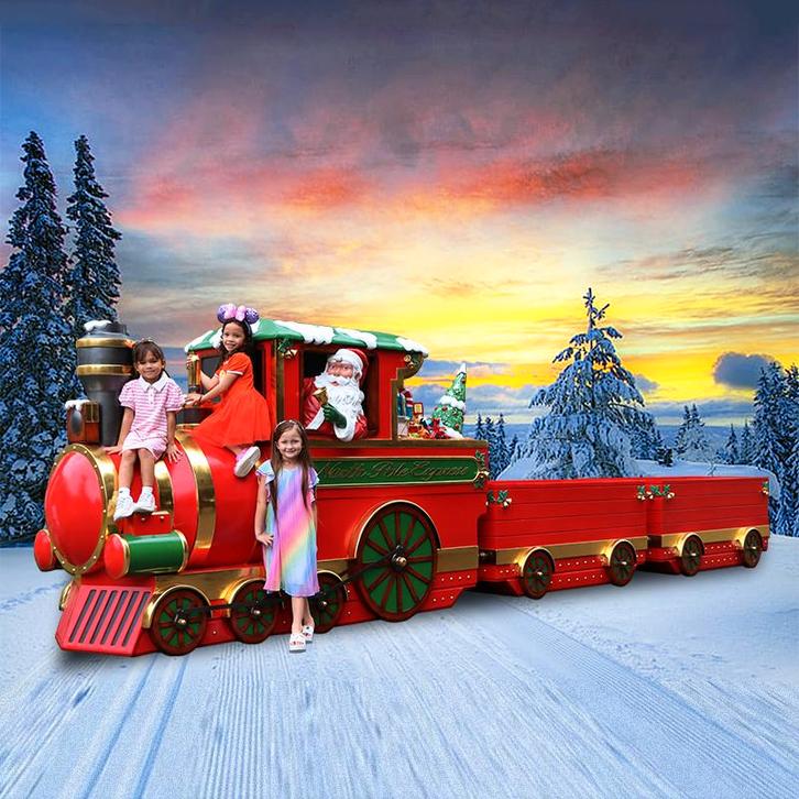 North Pole Express – Locomotive - Santa - Kerstman Trein, Diversen, Kerst, Nieuw, Ophalen
