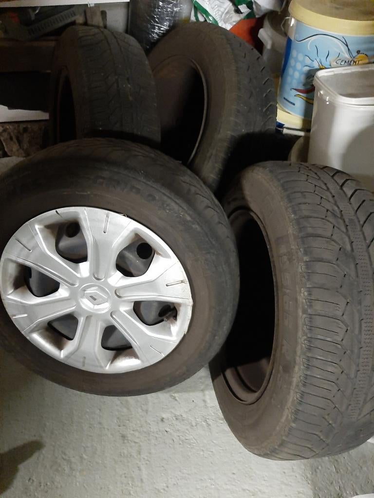 4 velgen met sierdeksel, Autos : Pièces & Accessoires, Pneus & Jantes, Enlèvement, Pneu(s)