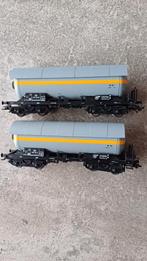 (3H) 2 x Trix Ketelwagons zie beschrijving, Gelijkstroom of Wisselstroom, Trix, Wagon, Ophalen of Verzenden