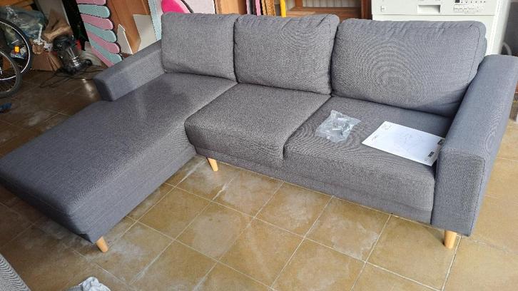 Canapé, Maison & Meubles, Canapés | Salons, Utilisé, Banc d'angle, Trois personnes, 200 à 250 cm, 150 cm ou plus, Bois, Synthétique