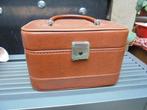 beauty case vintage, Ophalen, Bruin, Hardcase