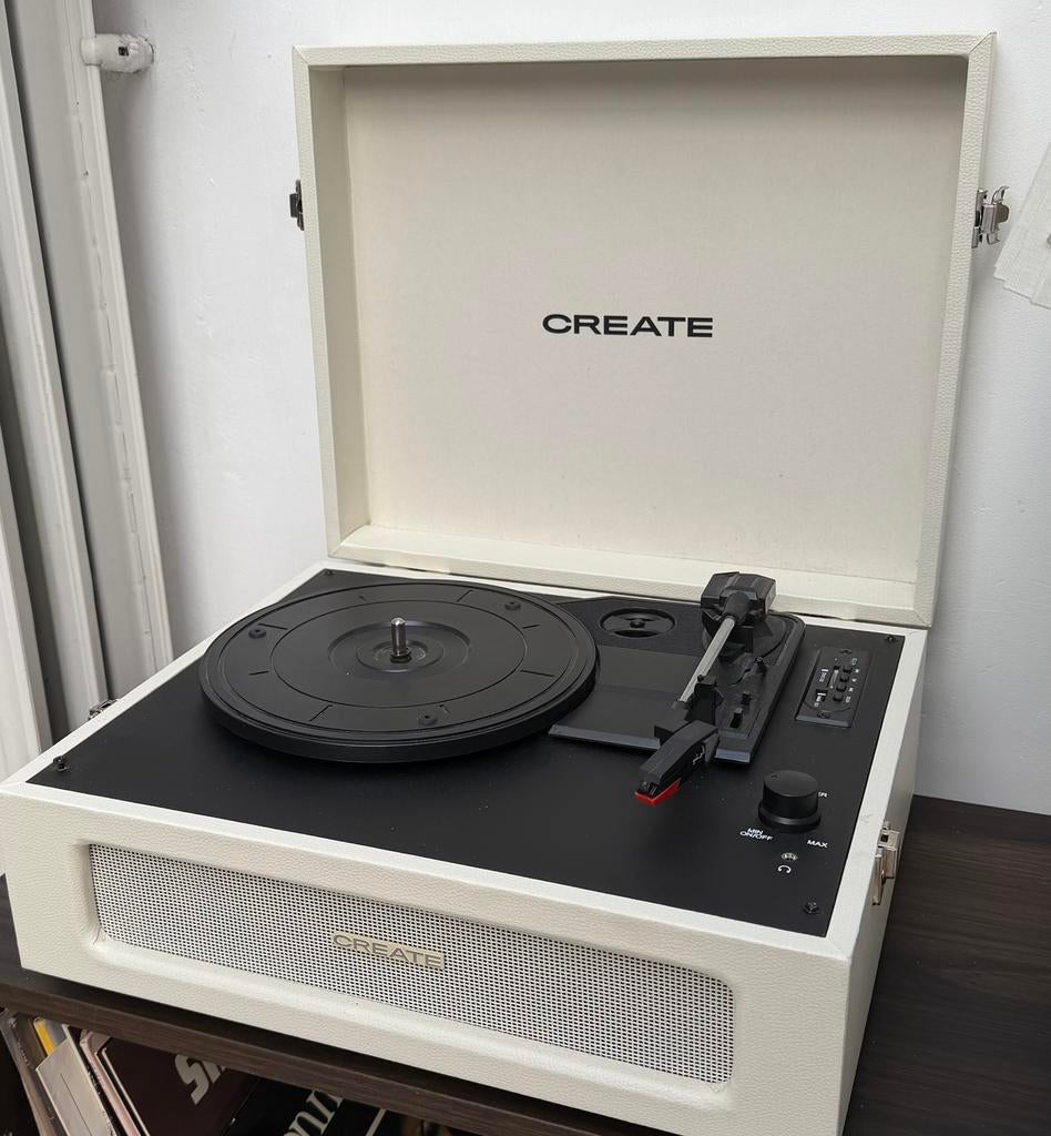 Create Platenspeler Compact Bluetooth, Ophalen, Zo goed als nieuw, Platenspeler