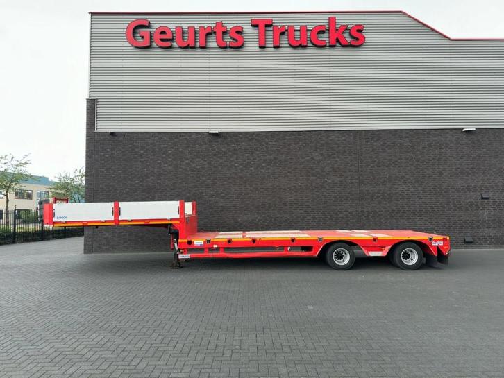 DANSON HLB45 2-AXEL EXTENDABLE SEMI DIEPLADER/TIEFLADER/LOWL, Auto's, Vrachtwagens, ABS, Aanhangers en Opleggers, Overige brandstoffen