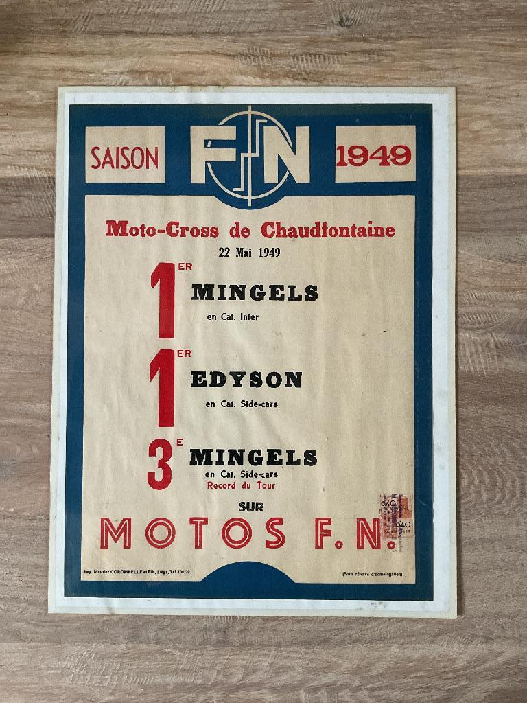 Oude affiche FN, Motoren