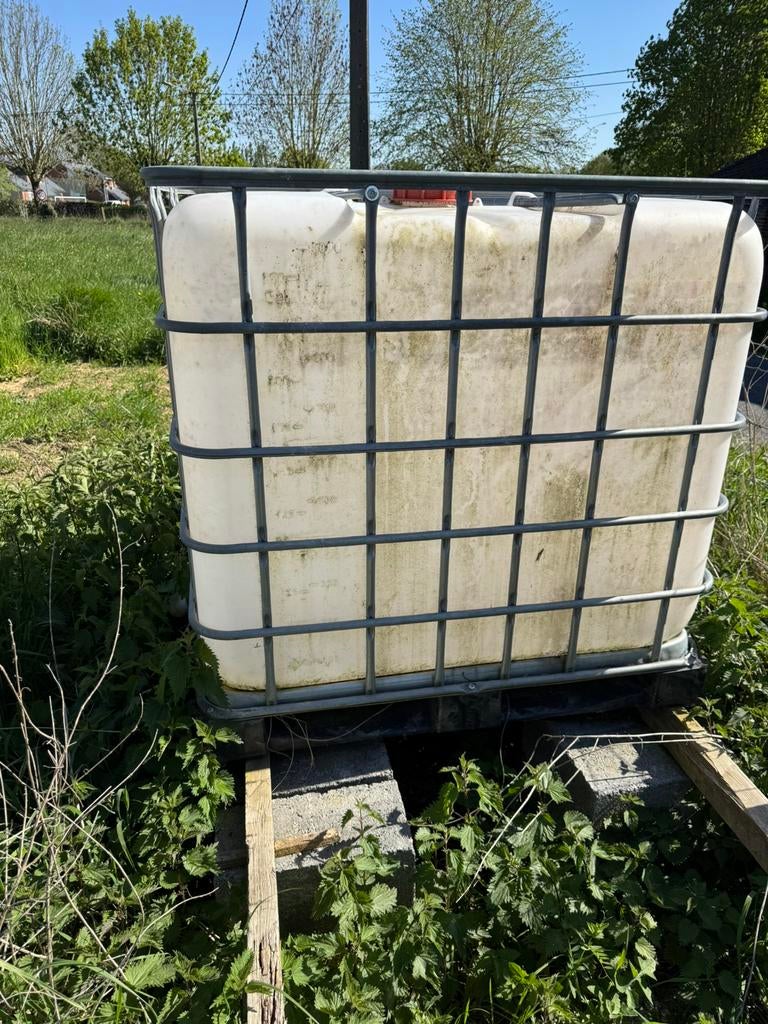 Cuve IBC 1000L, Jardin & Terrasse, Barils de pluie, 150 litres ou plus, Synthétique, Enlèvement, Utilisé