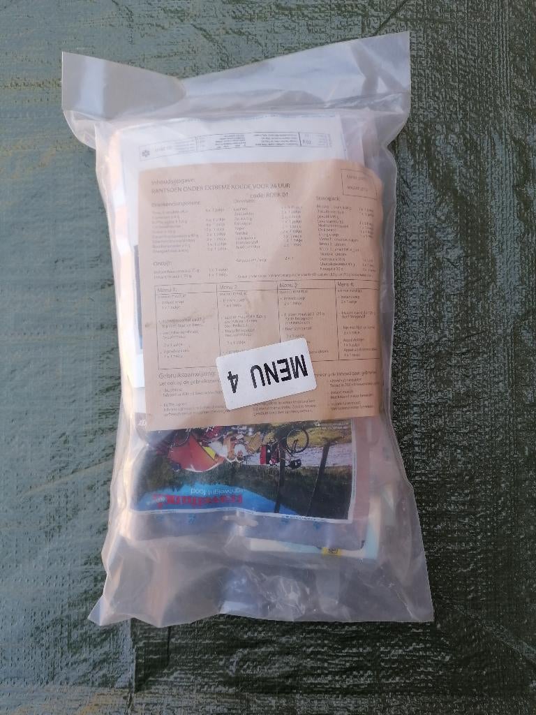 Ration combat néerlandaise grand froid(périmée)Collection, Collections, Objets militaires | Général, Enlèvement, Armée de terre