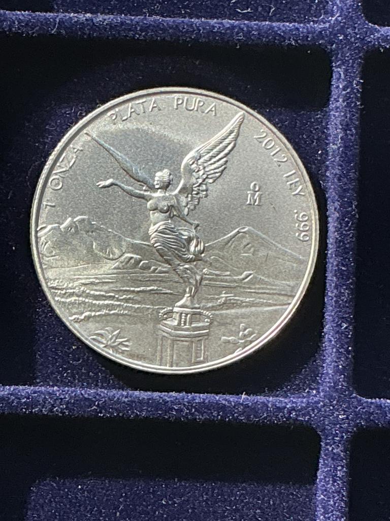 1 oz Mexicaanse Libertad 2012 .999 1 onza plata pura, Ophalen of Verzenden, Zilver