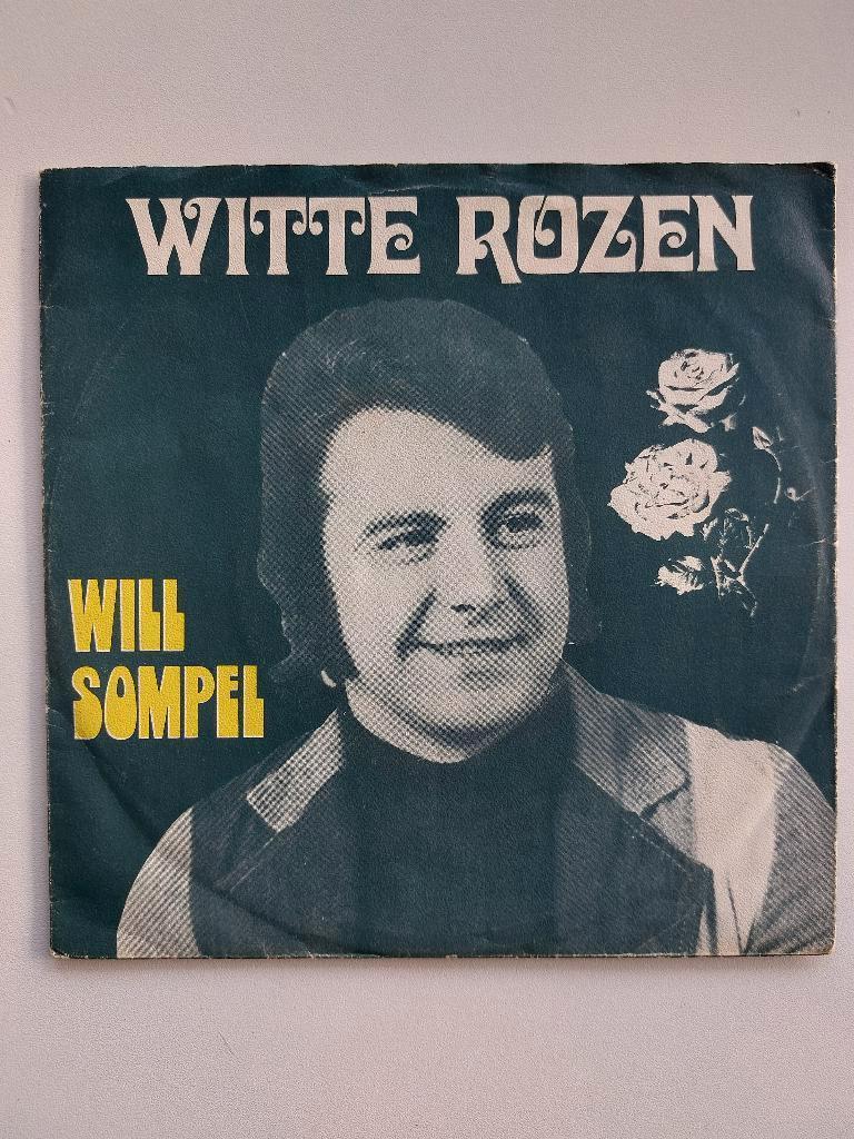 Will Sompel - Witte Rozen (1974), Cd's en Dvd's, Vinyl Singles, Originele persing, Single, Nederlandstalig, Ophalen of Verzenden